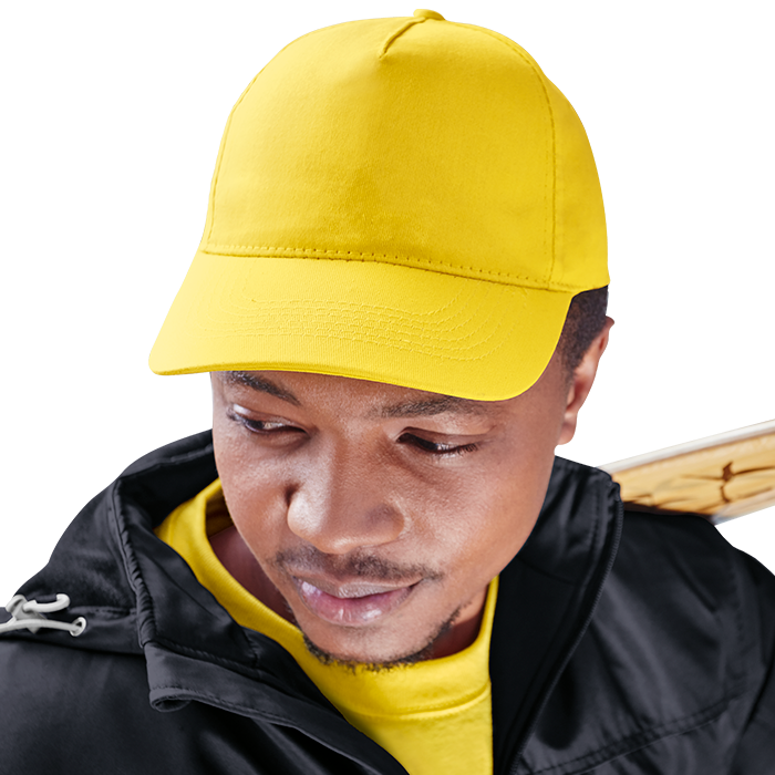 BARRON 5 PANEL COTTON CAP WITH HARD FRONT