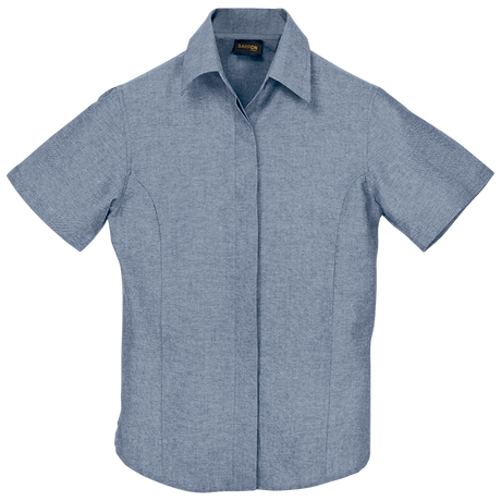 Barron-Oxford-Blouse-SS-Ladies-Navy