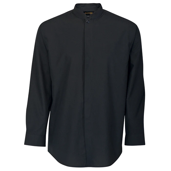 BARRON MENS BARISTA LOUNGE SHIRT BLACK