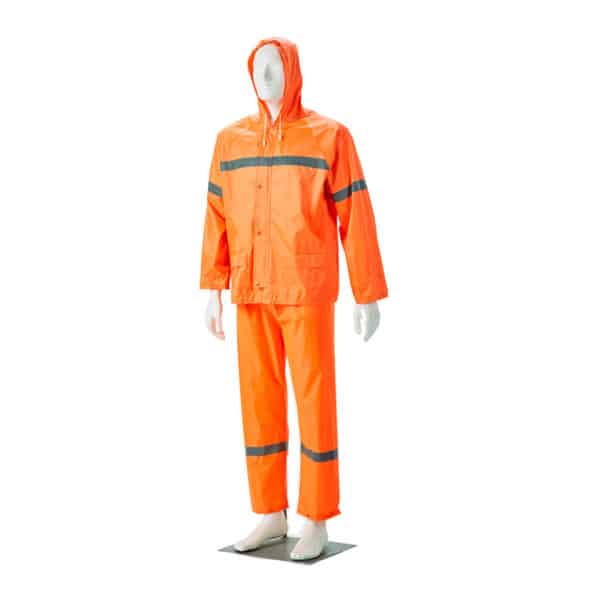 DROMEX RUBBERISED RAINSUIT WITH REFLECTIVE