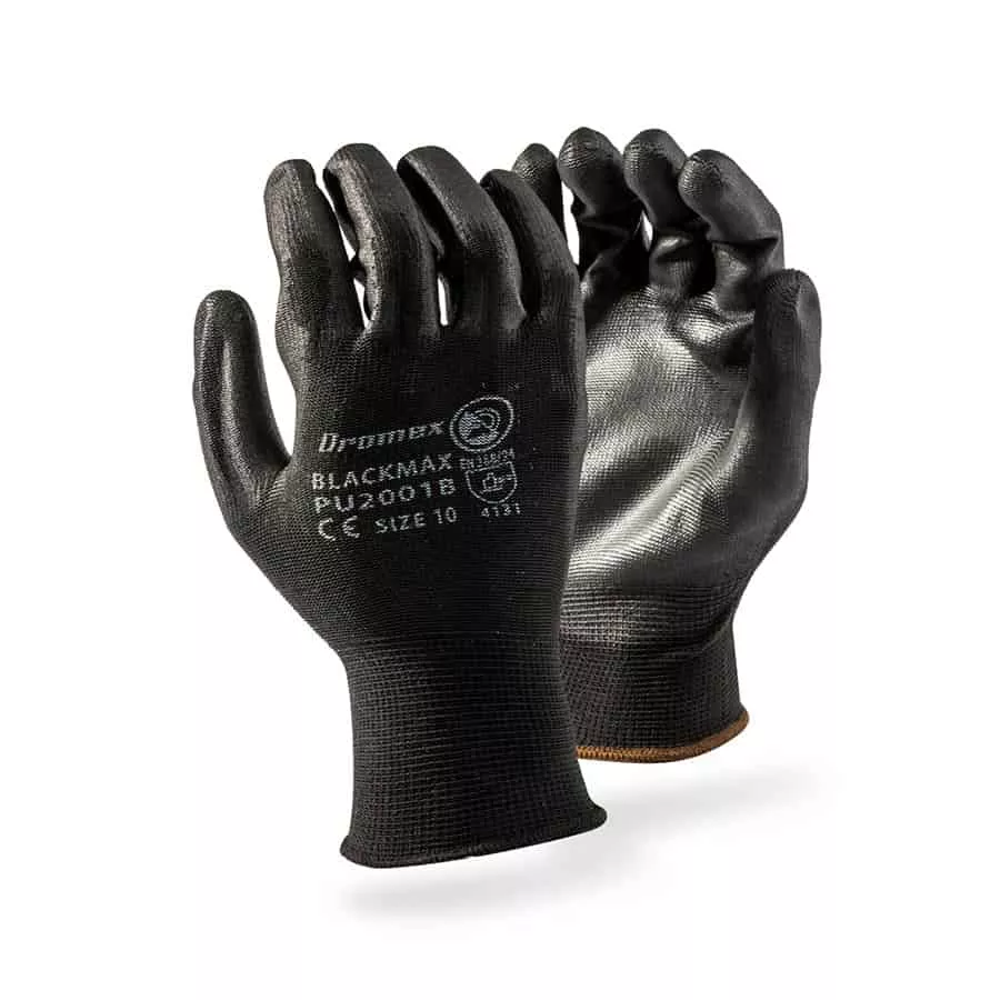 DROMEX GLOVE BLACKMAX PU20.01 BLACK - Mr Farmer Workwear
