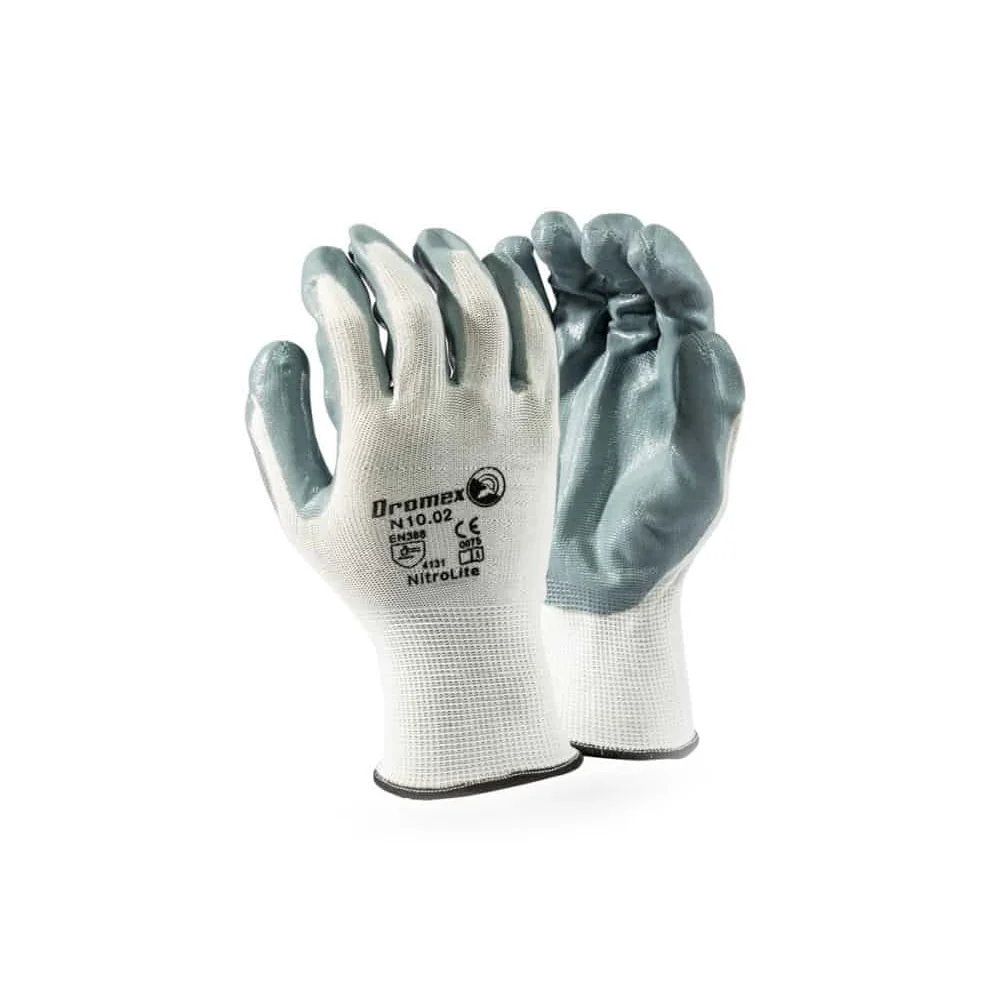 DROMEX NITROLITE GLOVE GREY PALM COATED