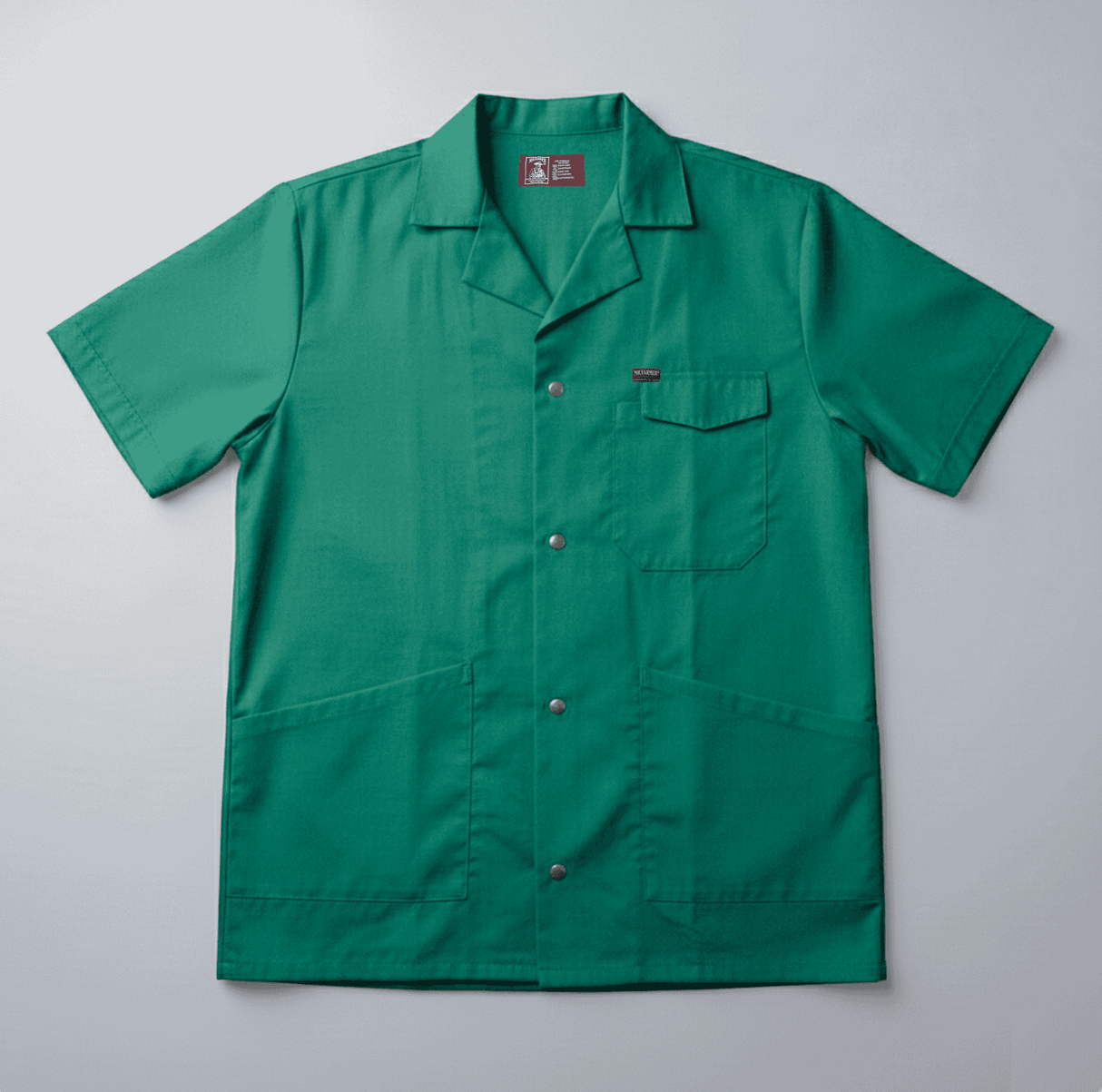 MR FARMER LAB JACKET 65/35 POLYCOTTON PRESS STUDS S/S - Mr Farmer Workwear