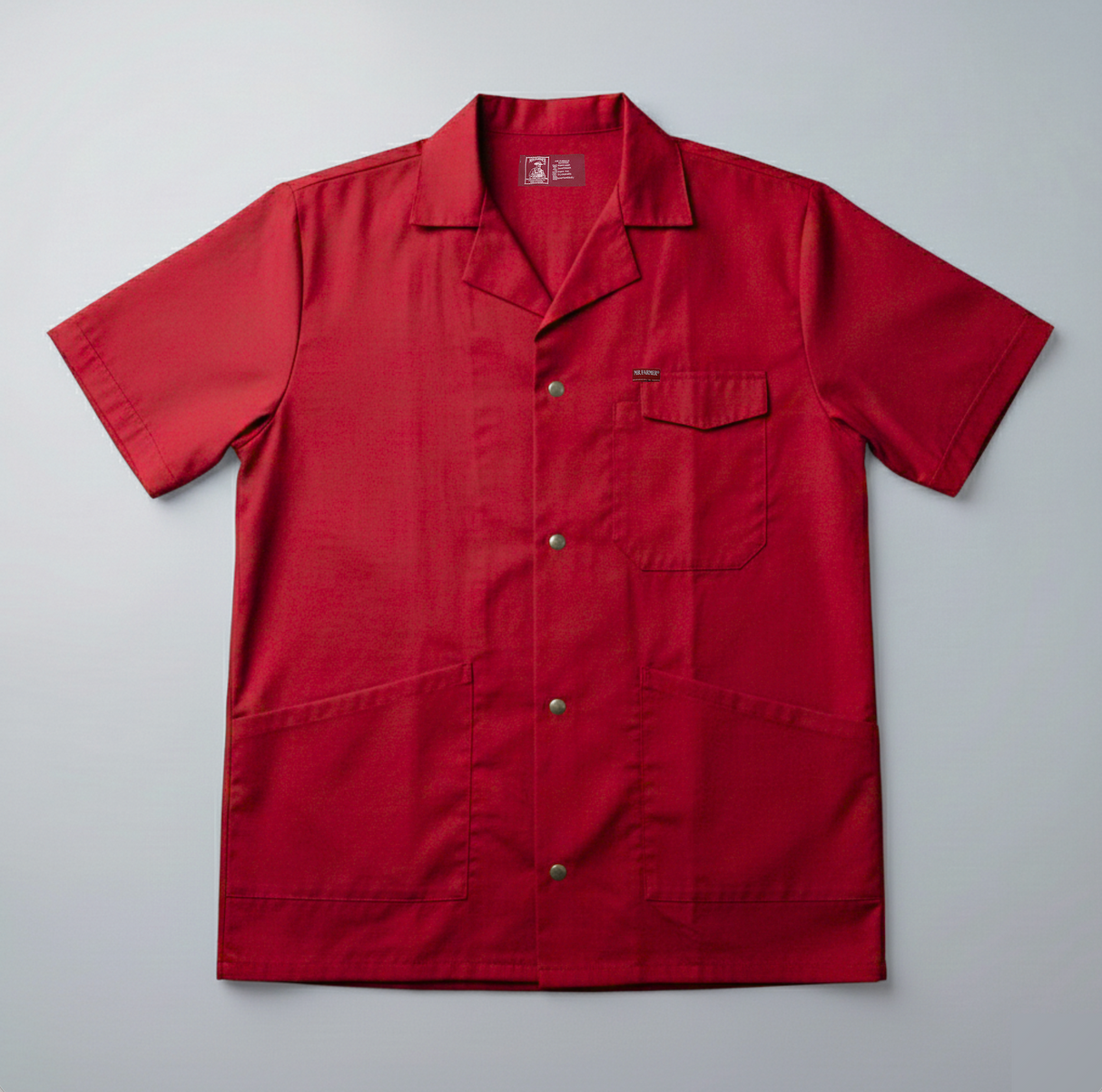 MR FARMER LAB JACKET 65/35 POLYCOTTON PRESS STUDS S/S - Mr Farmer Workwear