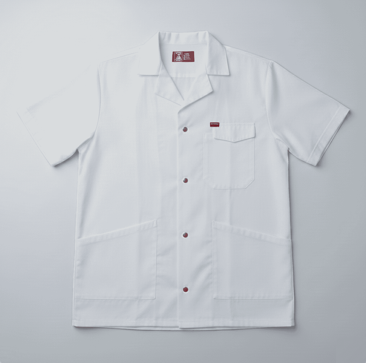 MR FARMER LAB JACKET 65/35 POLYCOTTON PRESS STUDS S/S - Mr Farmer Workwear