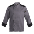 BARRON ROMA CHEF JACKET grey and black