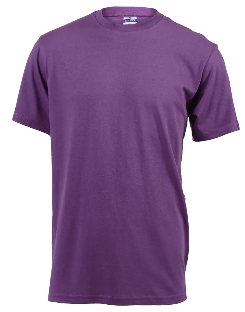 VIC BAY 180g COTTON T-SHIRT purple