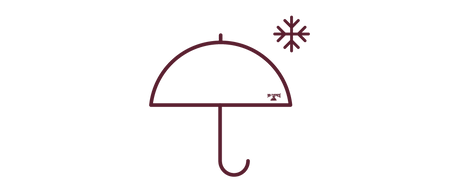 Umbrella Icon indicating clothing for cold weather