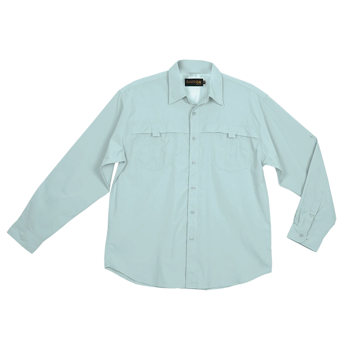 BARRON MENS TRAIL SHIRT L/S MOUNTAIN BLUE