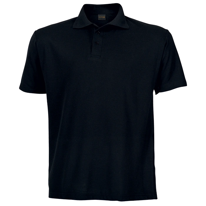 BARRON PIQUE NIT GOLF SHIRT SC 175G S/S BLACK