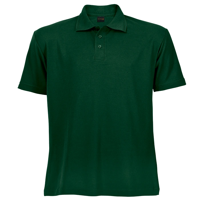 BARRON PIQUE NIT GOLF SHIRT C 175G S/S BOTTLE GREEN