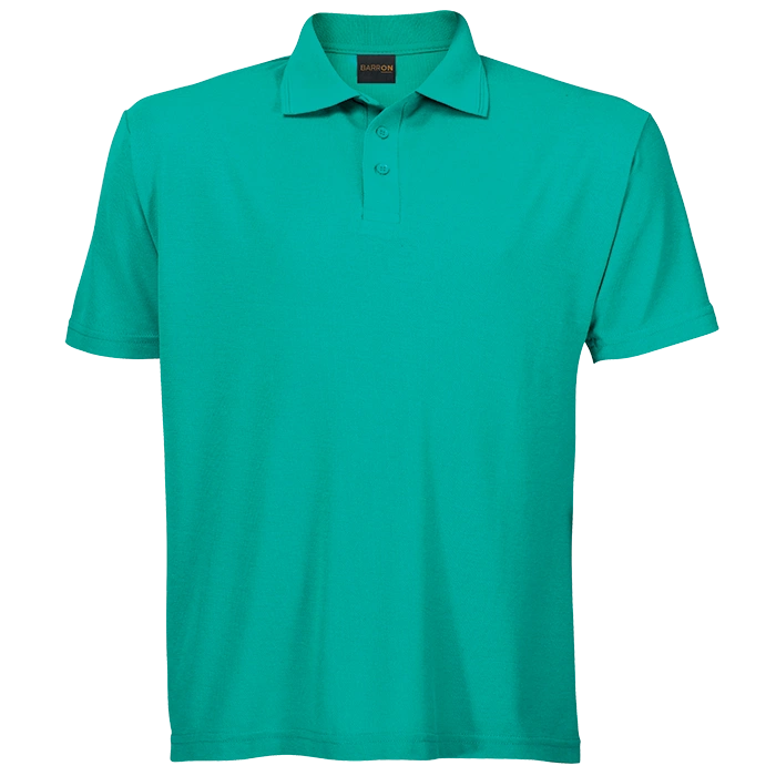 BARRON PIQUE KNIT GOLF SHIRT B 175G S/S JADE GREEN