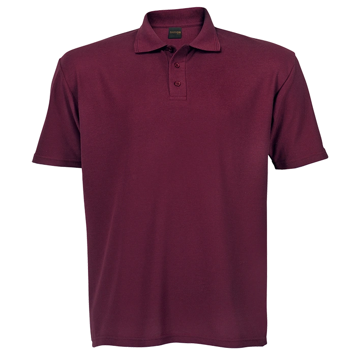 BARRON PIQUE NIT GOLF SHIRT C 175G S/S MAROON