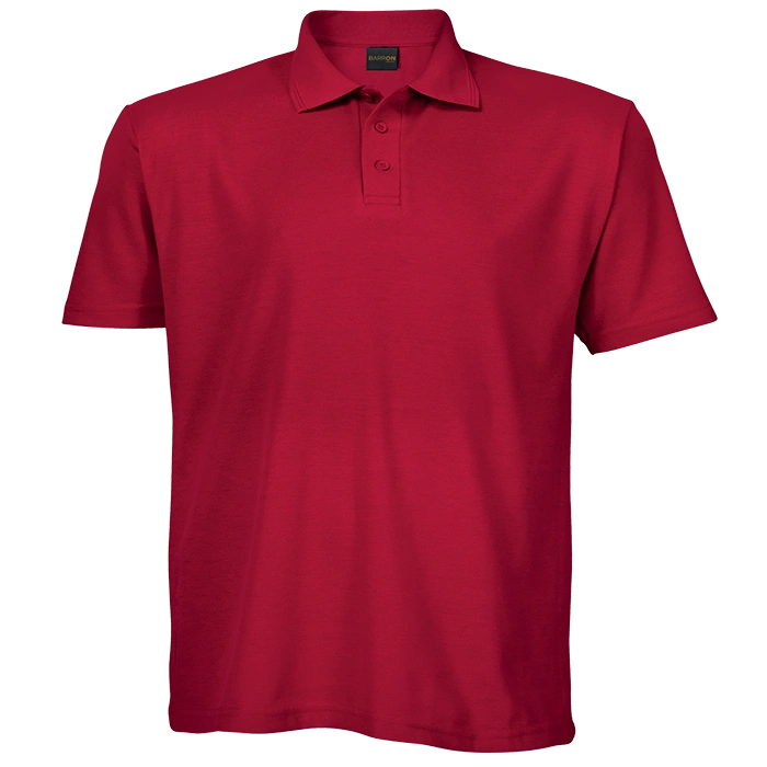 BARRON PIQUE NIT GOLF SHIRT SC 175G S/S RED