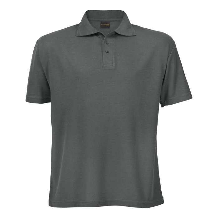 BARRON PIQUE NIT GOLF SHIRT SC 175G S/S STEEL GREY