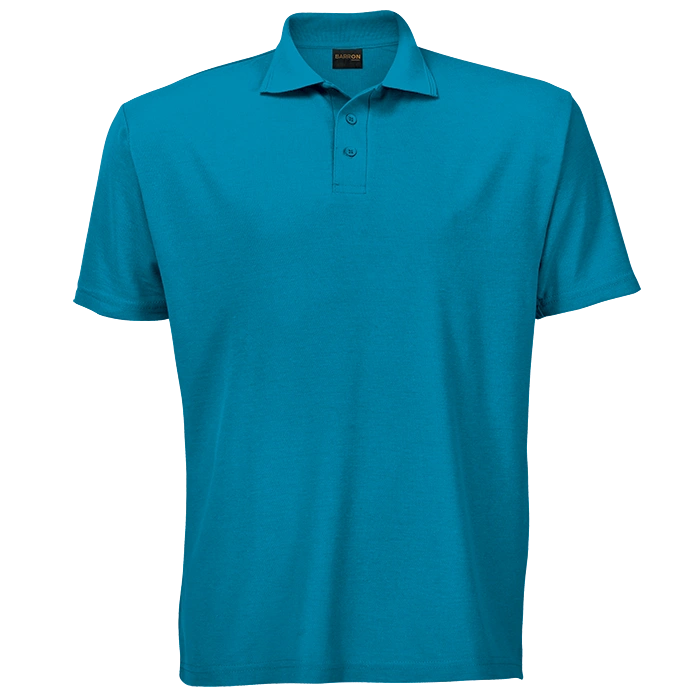 BARRON PIQUE KNIT GOLF SHIRT B 175G S/S SURFBLUE