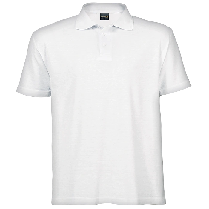 BARRON PIQUE NIT GOLF SHIRT SC 175G S/S WHITE