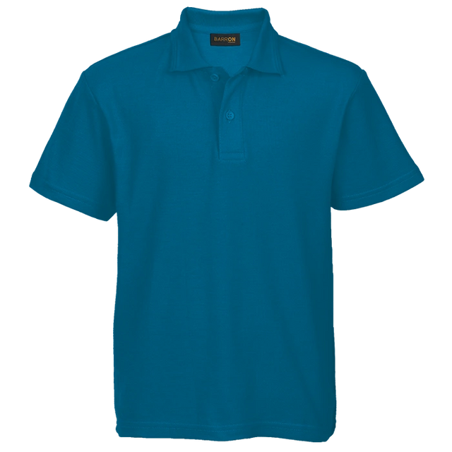 BARRON KIDDIES PIQUE KNIT GOLF SHIRTS/S ATLANTIC BLUE