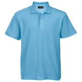 BARRON KIDDIES PIQUE KNIT GOLF SHIRTS/S LIGHT BLUE