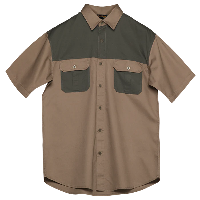 barron-mens-two-tone-bush-shirt-Kalahari and moss