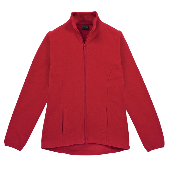 BARRON LADIES ULTRA MICRO FLEECE JACKET RED