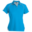 BARRON LADIES FELTON GOLF SHIRT blue and grey