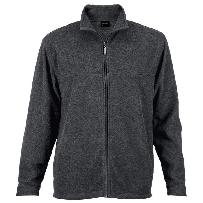 BARRON MENS HYBRID FLEECE JACKET CHARCOAL HEATHER