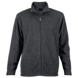 BARRON MENS HYBRID FLEECE JACKET CHARCOAL HEATHER