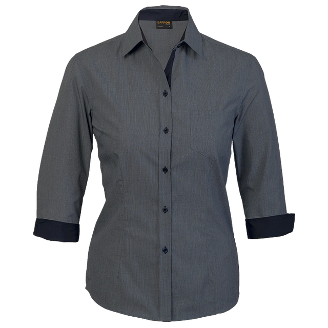 BARRON LADIES MADISON SHIRT 3/4 SLEEVES GREY