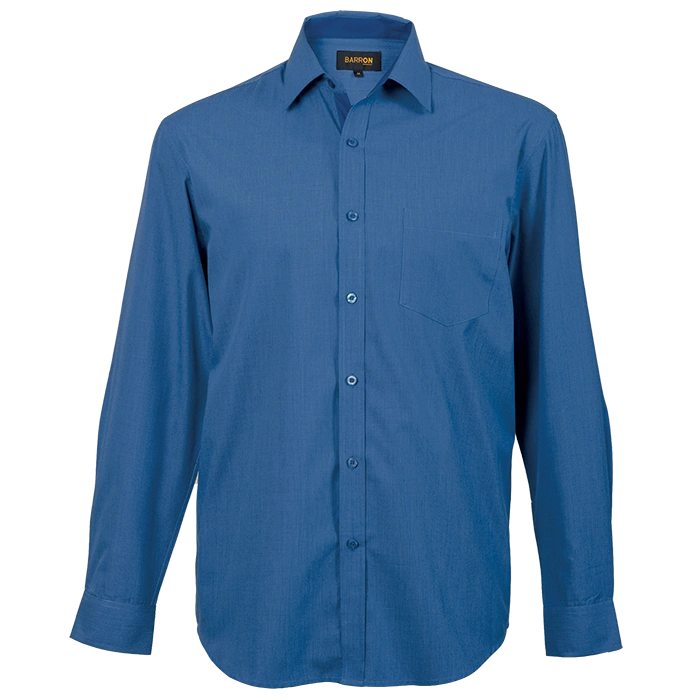 BARRON MENS MADISON SHIRT L/S ROYAL BLUE