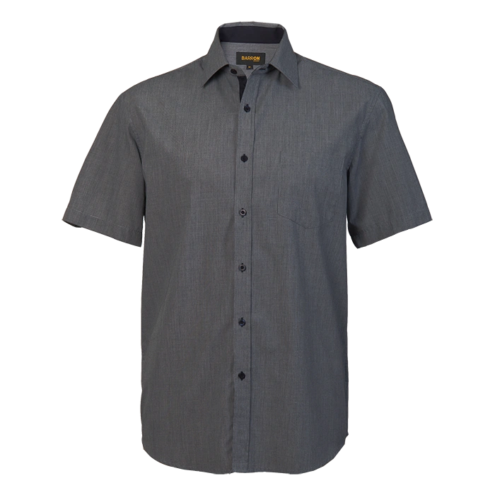 BARRON MENS MADISON SHIRT S/S GREY