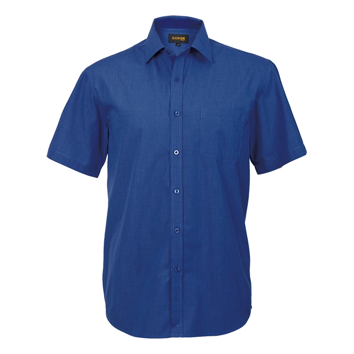 BARRON MENS MADISON SHIRT S/S ROYAL BLUE