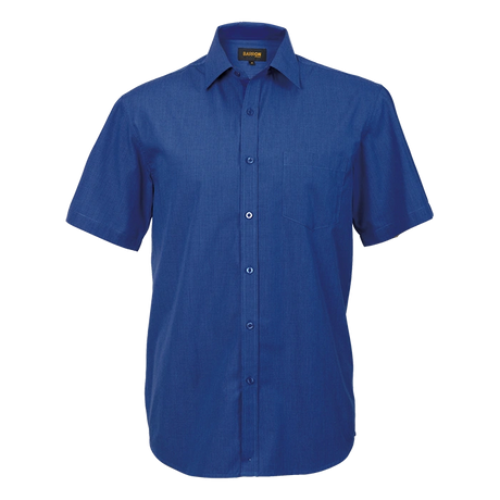 BARRON MENS MADISON SHIRT S/S ROYAL BLUE