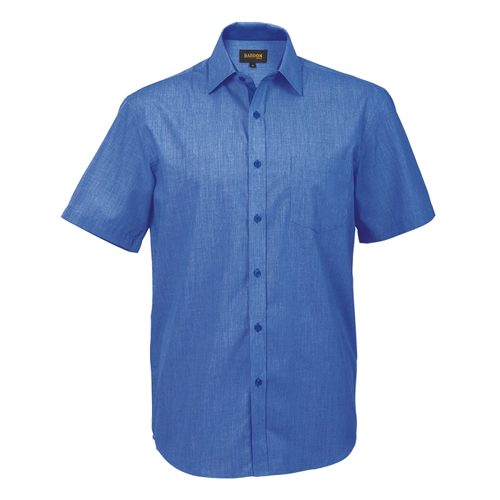 BARRON MENS MADISON SHIRT S/S SKY BLUE