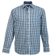 BARRON MENS CEDAR LOUNGE SHIRT L/S DENIM BLUE