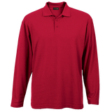 BARRON PIQUE KNIT GOLF SHIRT 175G L/S RED