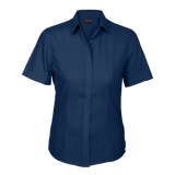 BARRON LADIES BASIC POLYCOTTON BLOUSE S/S navy