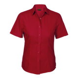 BARRON LADIES BASIC POLYCOTTON BLOUSE S/S red