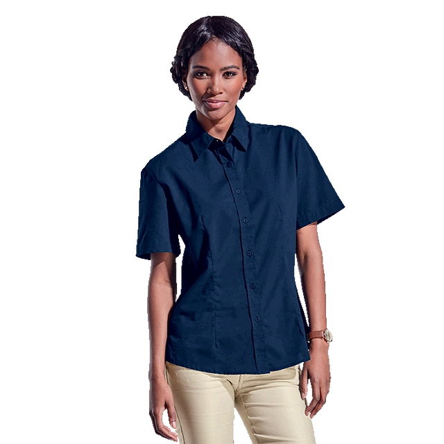 BARRON LADIES BASIC POLYCOTTON BLOUSE S/S main