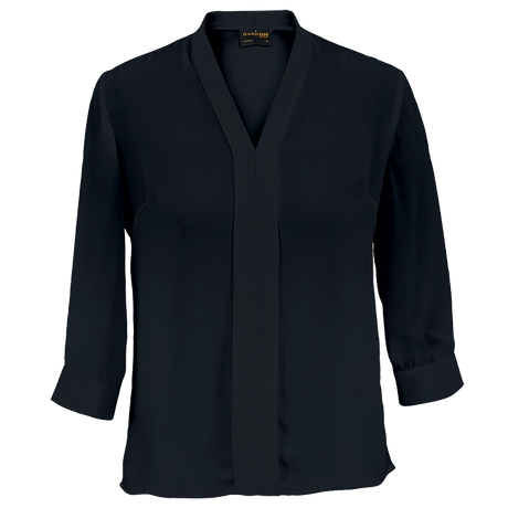 BARRON LADIES TULIP BLOUSE 3/4 BLACK