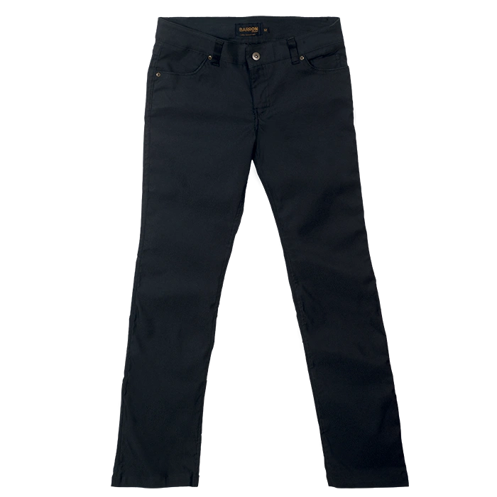 BARRON LADIES STRETCH CHINO PANTS BLACK