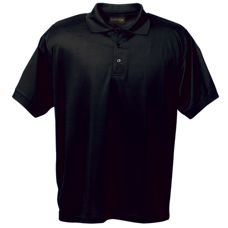 BARRON SHEER E-DRI GOLF SHIRT S/S BLACK