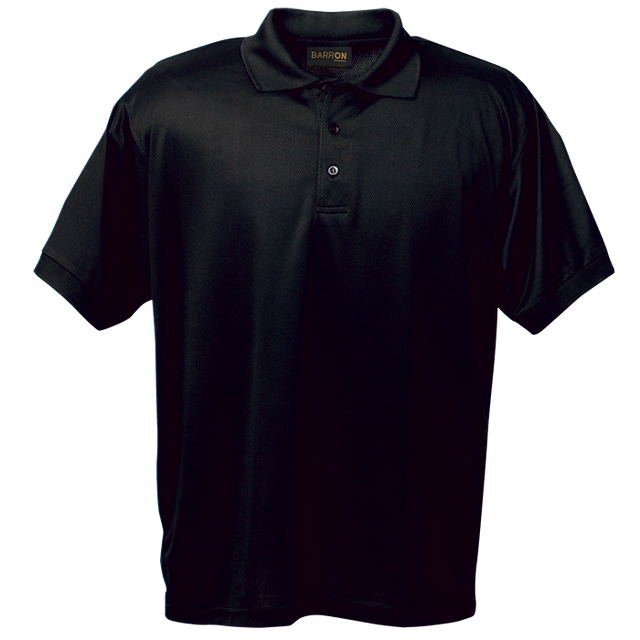 BARRON SHEER E-DRI GOLF SHIRT S/S BLACK