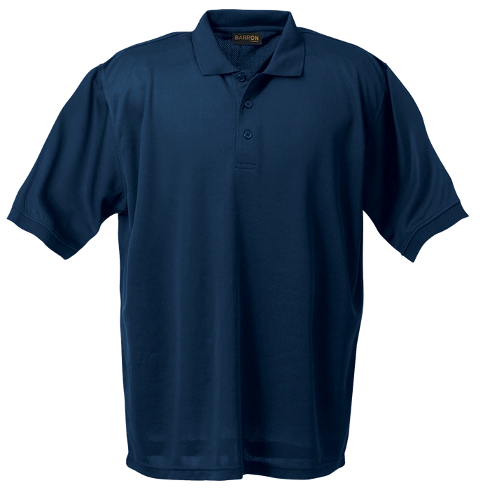 BARRON SHEER E-DRI GOLF SHIRT S/S NAVY