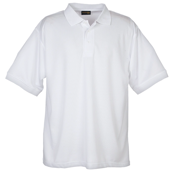 BARRON SHEER E-DRI GOLF SHIRT S/S WHITE