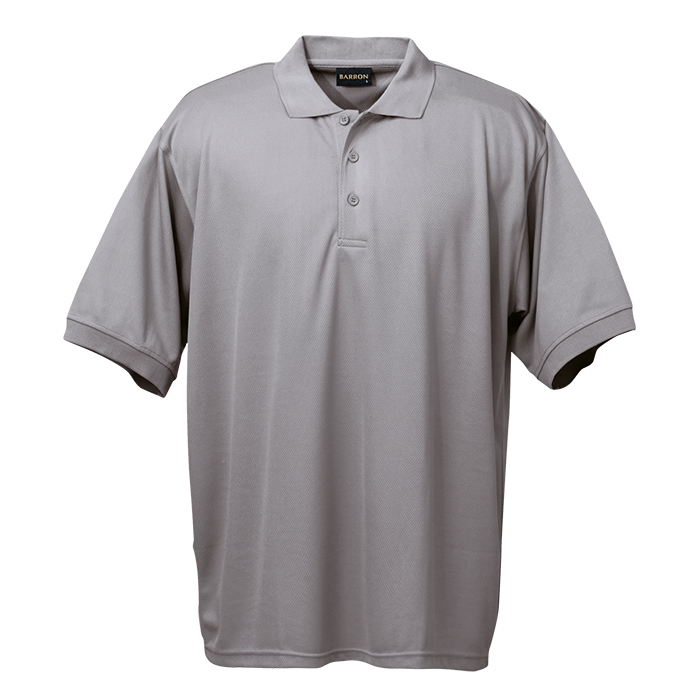 BARRON SHEER E-DRI GOLF SHIRT S/S silver