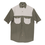 BARRON MENS TWO TONE BUSH SHIRT S/S