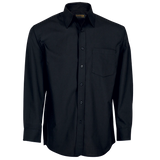 BARRON MENS BASIC POLYCOTTON LOUNGE SHIRT BLACK