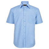 BARRON MENS BASIC POLYCOTTON SHIRT S/S SKYBLUE