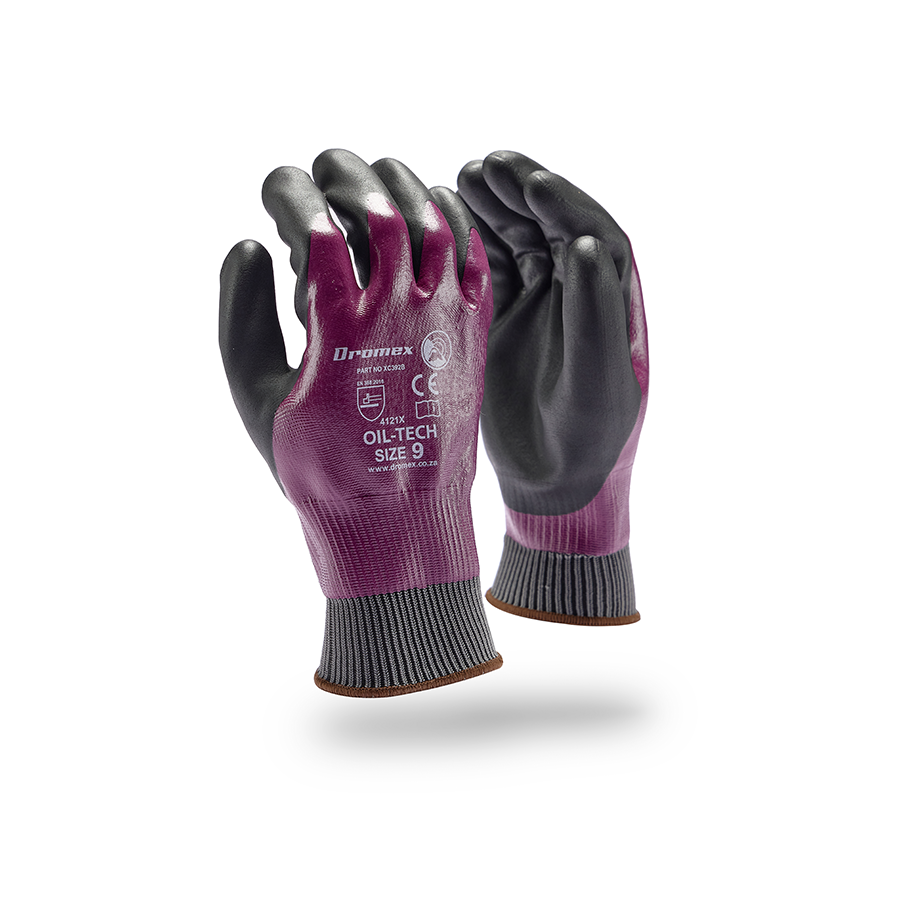DROMEX OIL-TECH DURA GRIP KNIT WRIST GLOVE